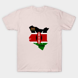 Kenya flag & map T-Shirt